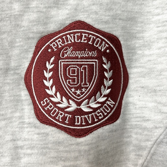 New Garage Women’s Oversized Tipping V-neck - Light Grey. Sz. XS - Picture 5 of 6